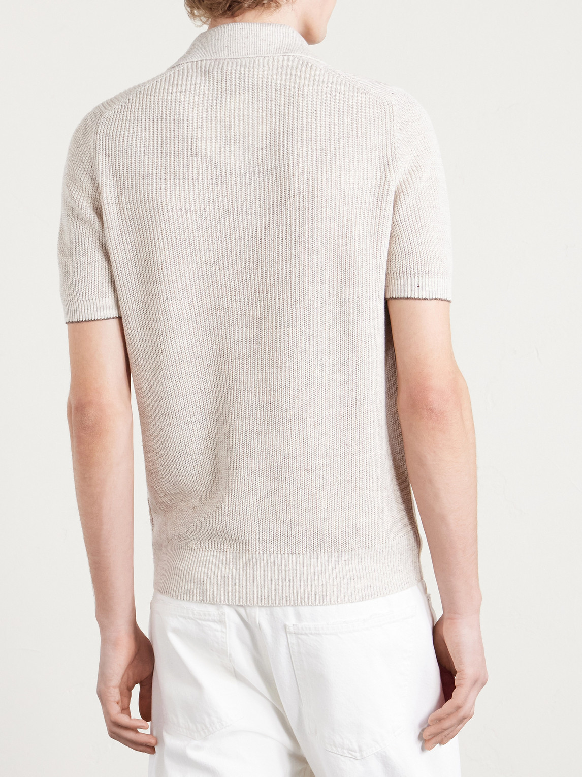 And Cotton-Blend Polo Shirt
