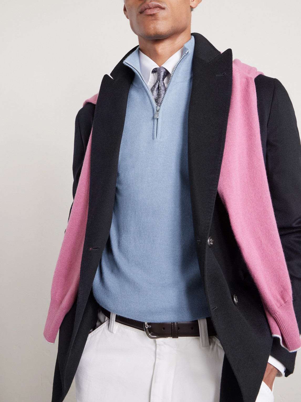 Cashmere Half-Zip Sweater