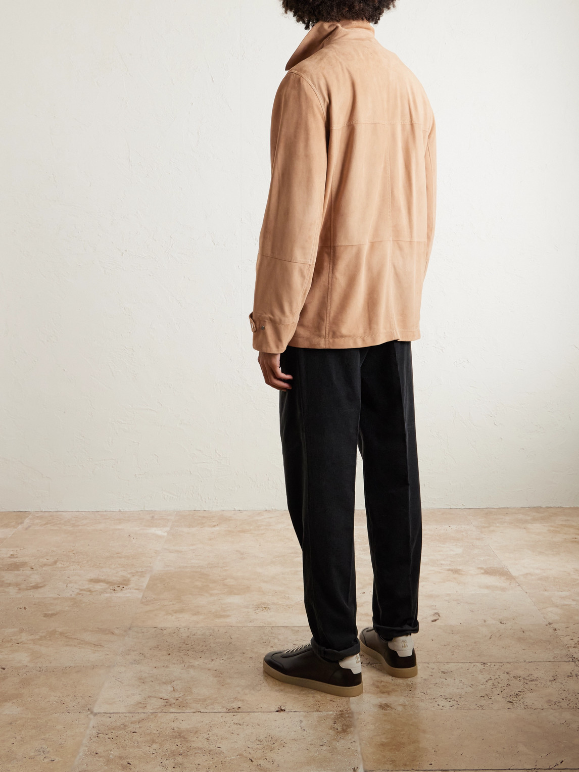  Brunello Cucinelli - Suede Jacket - Men - Neutrals - M 