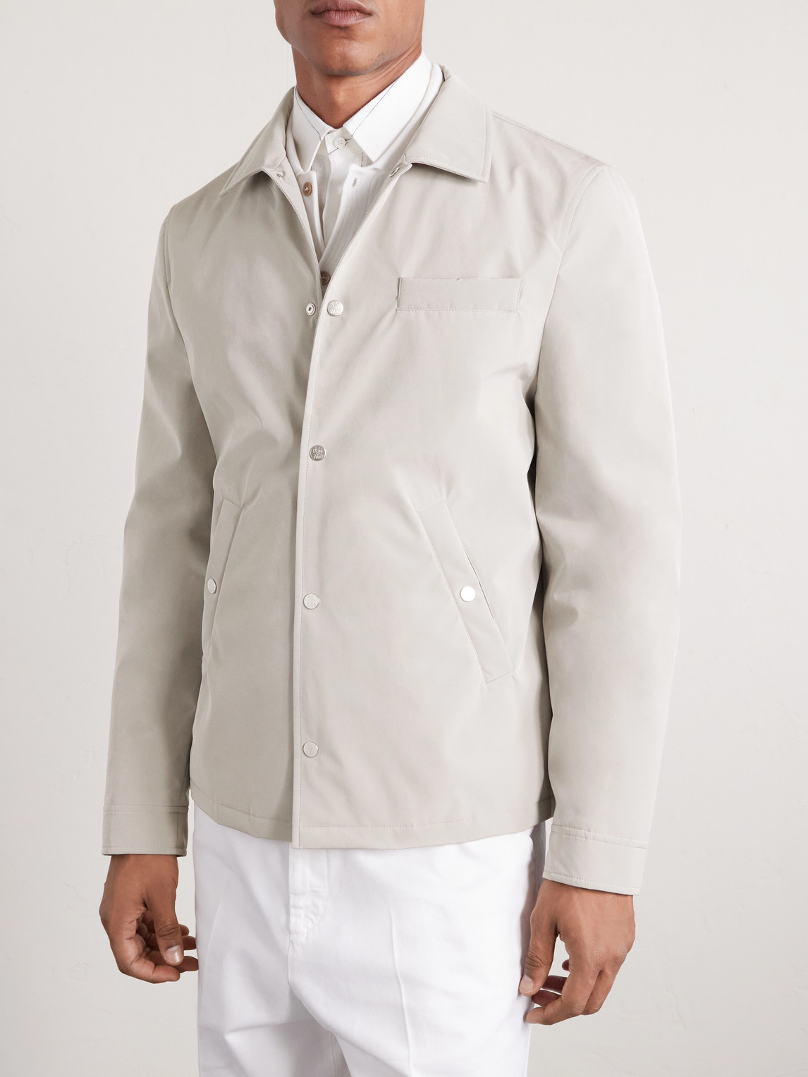  Brunello Cucinelli - Shell Jacket - Men - Neutrals - It 46 