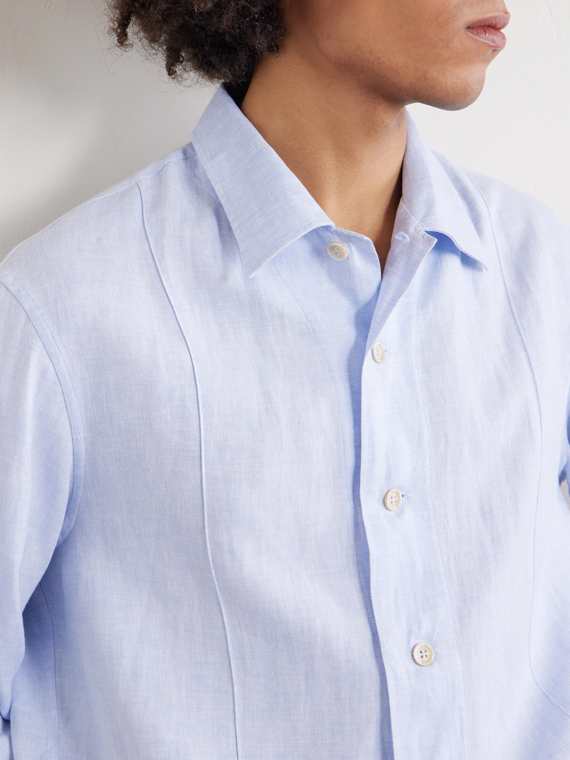 Hemp, Linen And Cotton-Blend Shirt