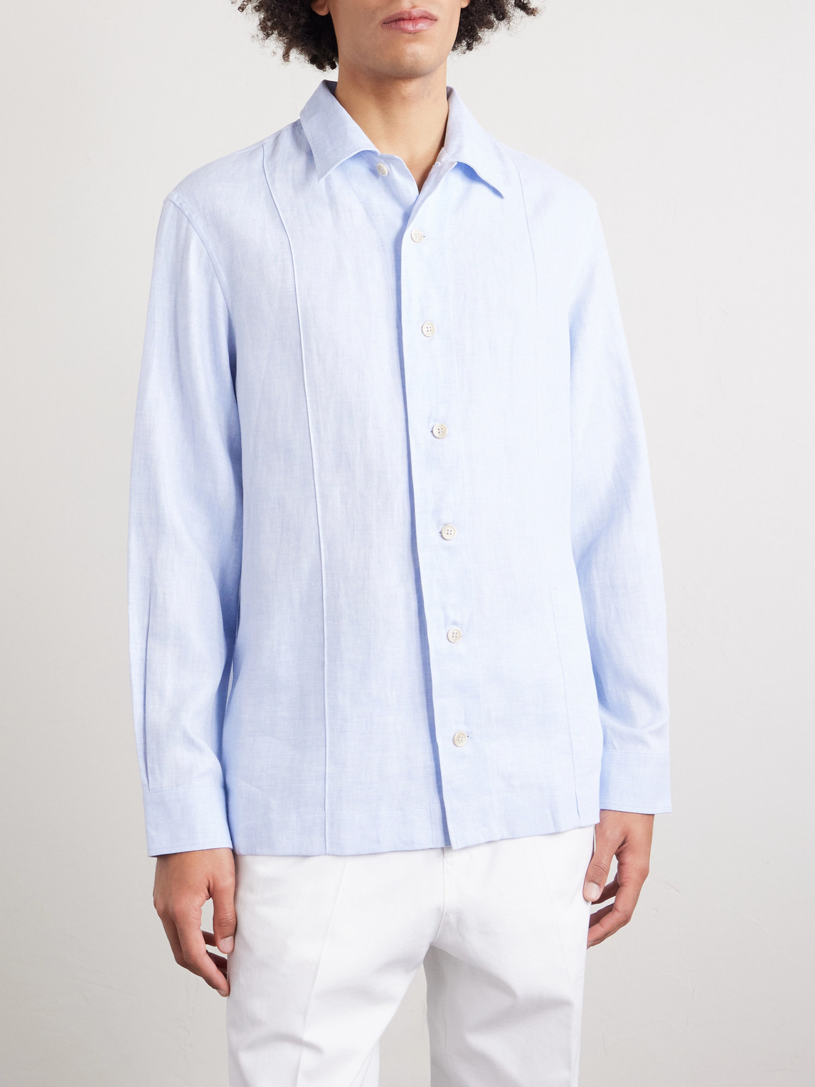 Hemp, Linen And Cotton-Blend Shirt