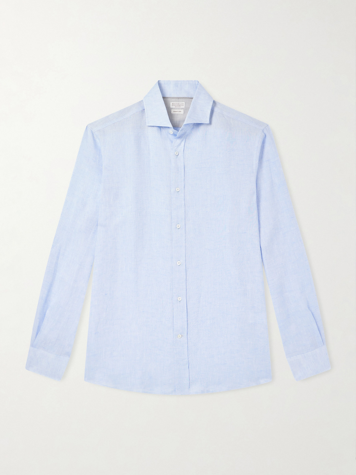 Brunello Cucinelli Cutaway-Collar Linen hirt - Men