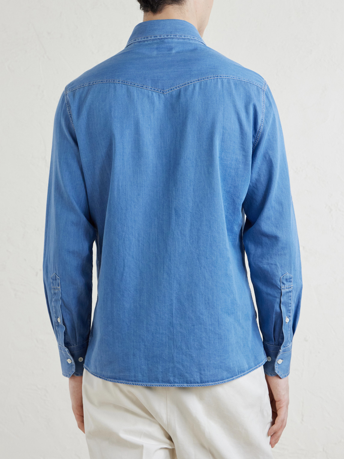  Brunello Cucinelli - Denim Shirt - Men - Blue - M 
