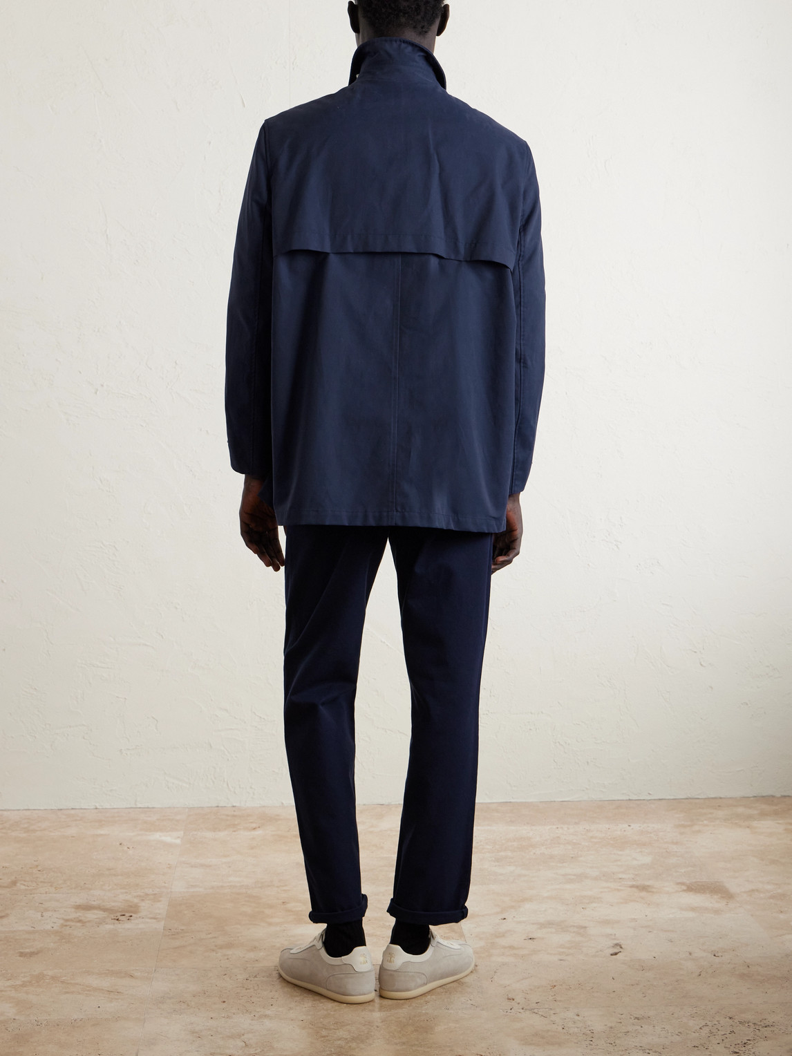 Corduroy-Trimmed Cotton-Blend Field Jacket