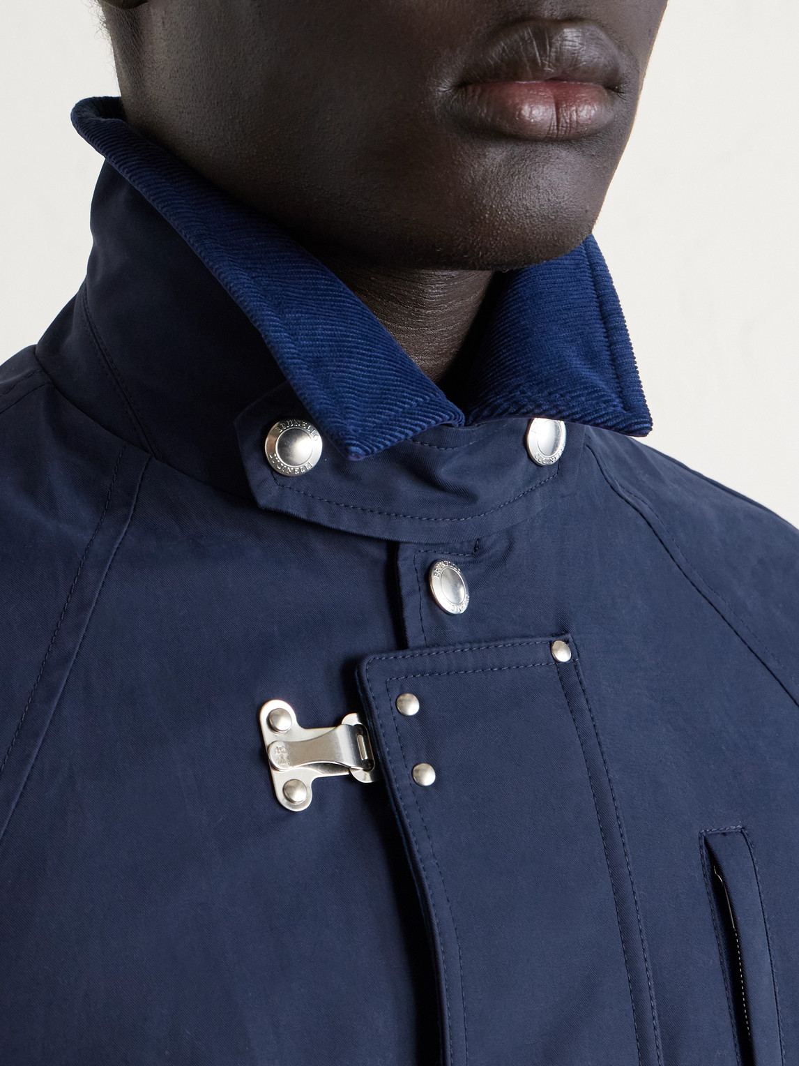 Corduroy-Trimmed Cotton-Blend Field Jacket