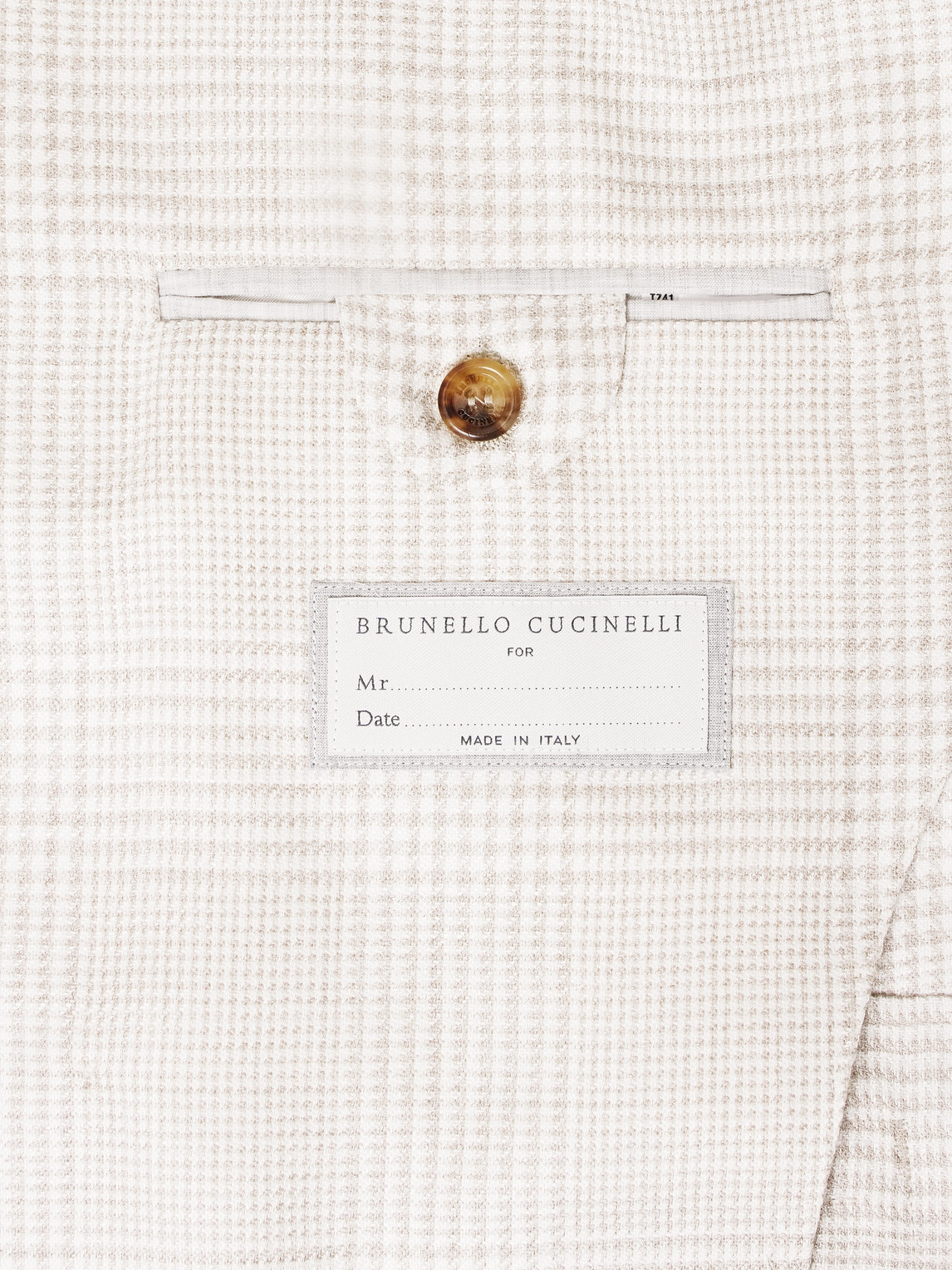 Prince Of Wales Checked Wool-Blend Blazer Double-Breasted
