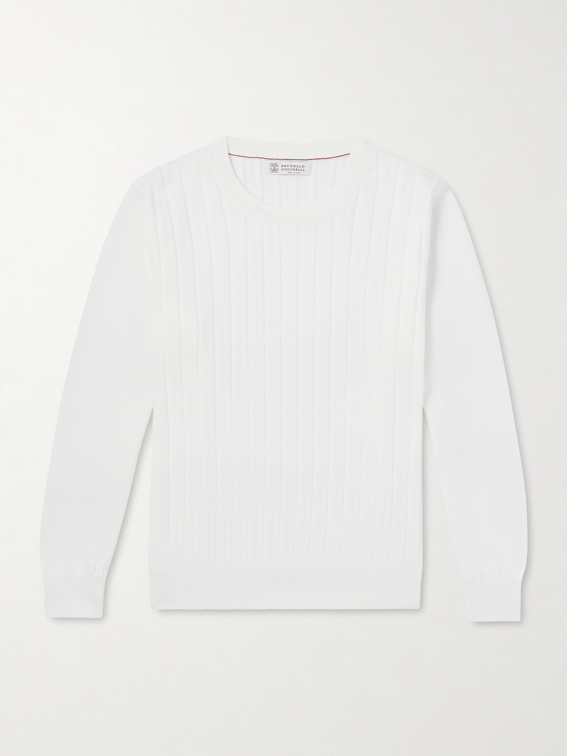 Brunello Cucinelli Ribbed Cotton Sweater - Men