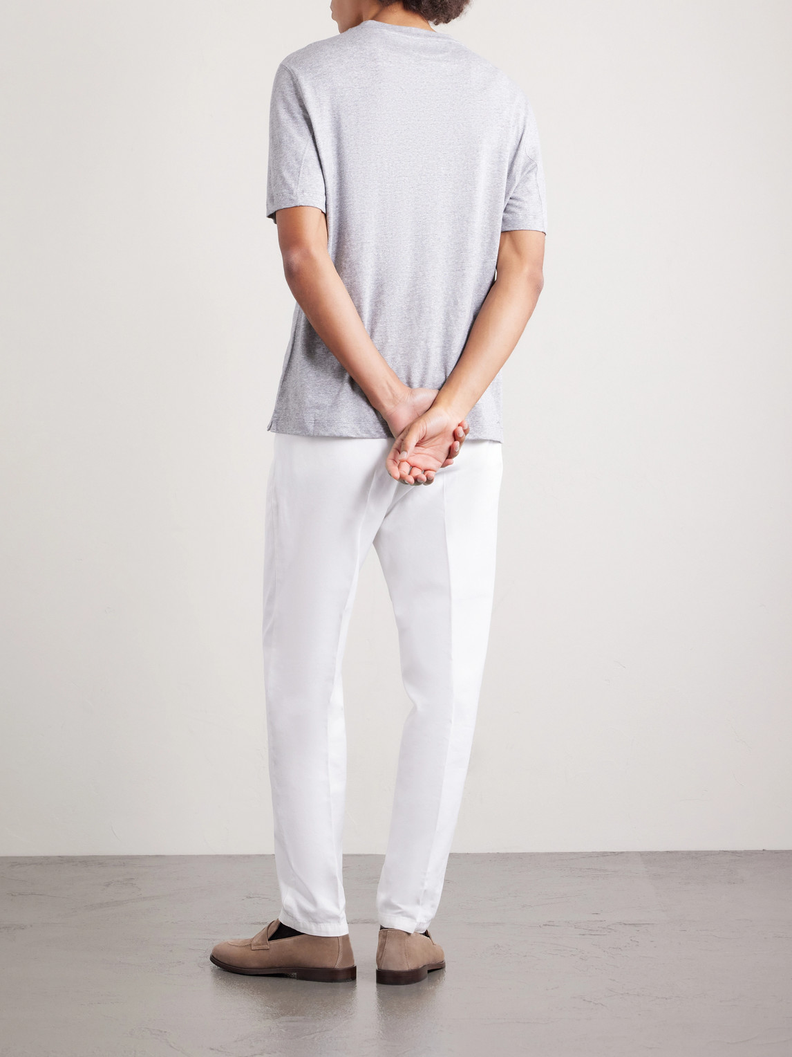 Slub Linen And Cotton-Blend Jersey T-Shirt