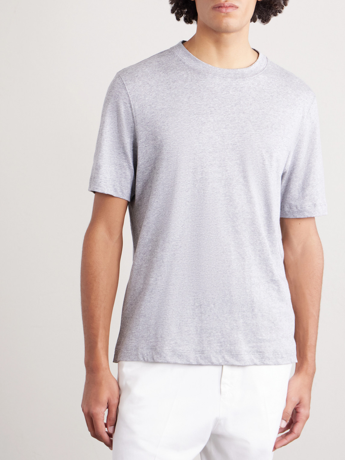 Slub Linen And Cotton-Blend Jersey T-Shirt