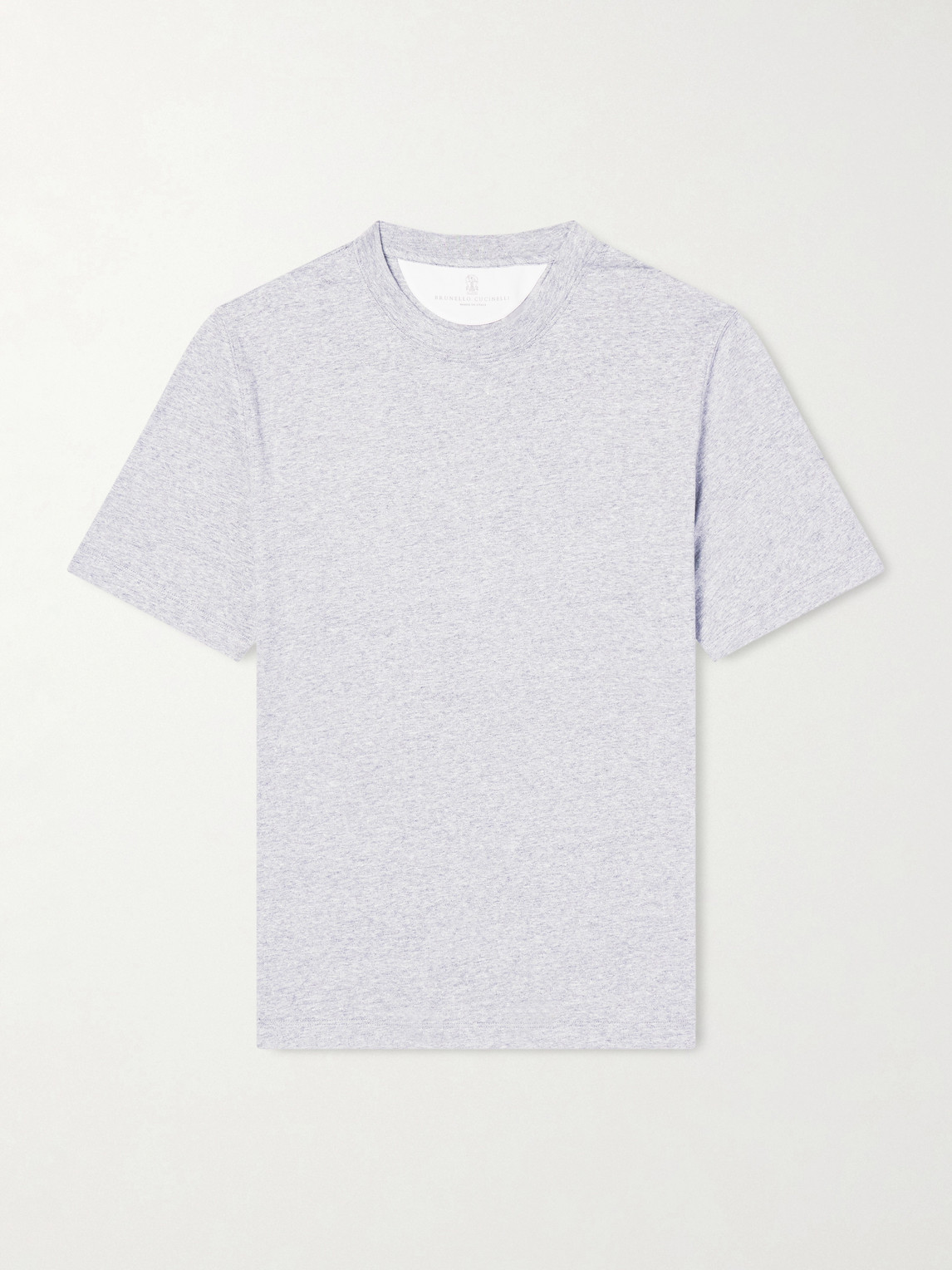 Brunello Cucinelli Slub Linen and Cotton-Blend Jersey T-Shirten