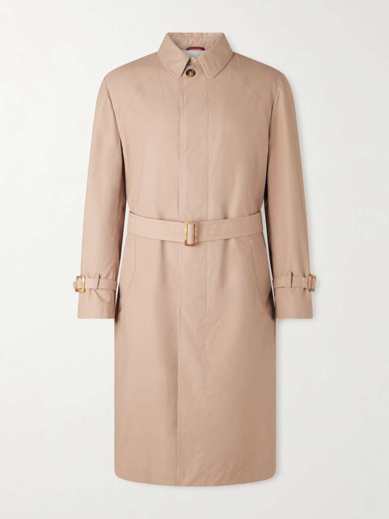Brunello Cucinelli — Belted Cotton-Blend Trench Coat