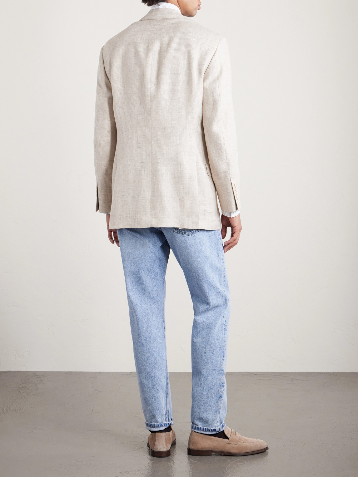 Silk, Linen And Wool-Blend Blazer