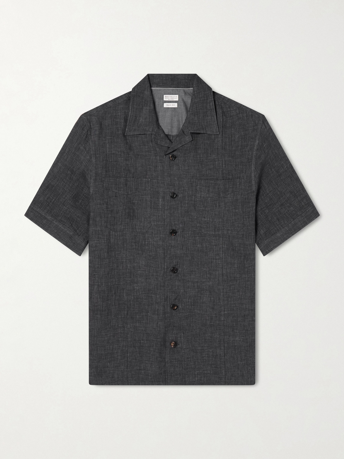 Brunello Cucinelli Camp-Collar Linen hirt - Men