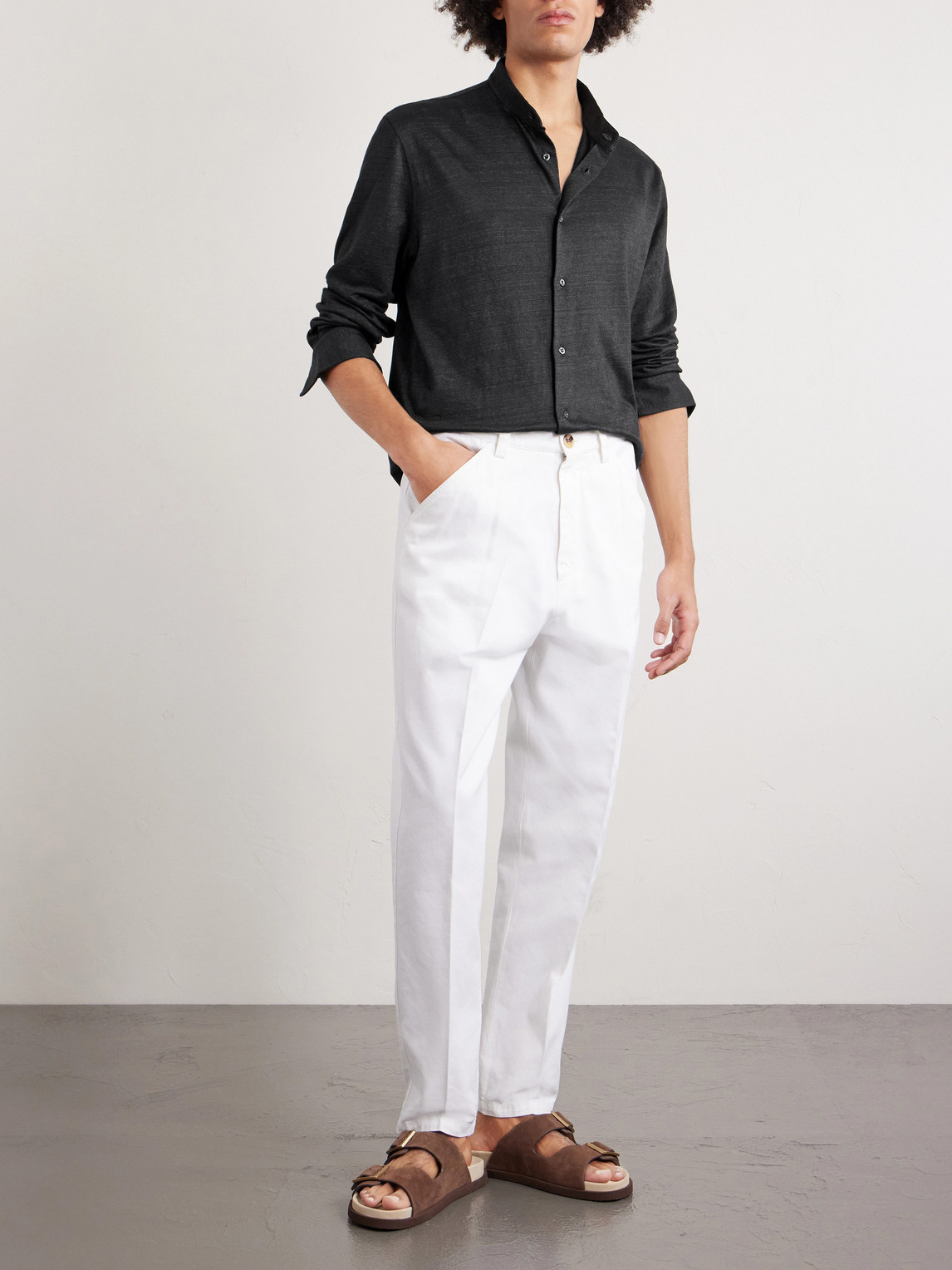 Linen And Cotton-Blend Shirt