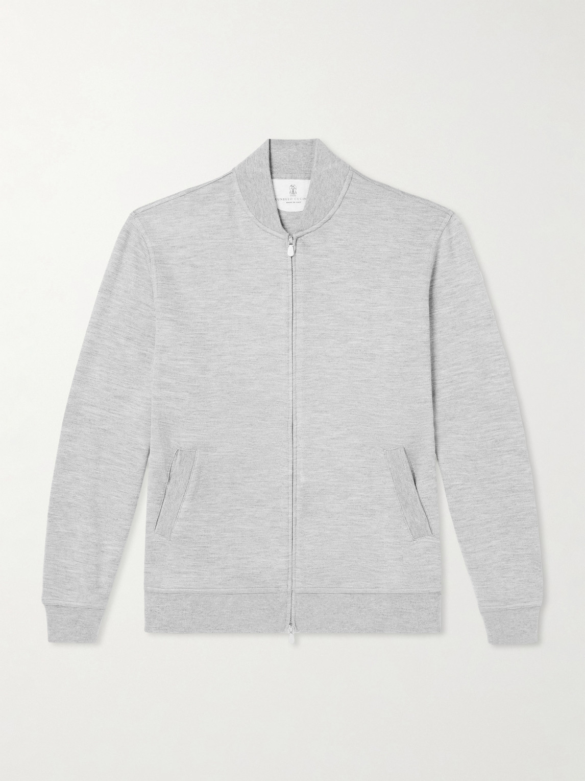 Brunello Cucinelli Cashmere-Blend Zip-Up Sweatshirt - Men