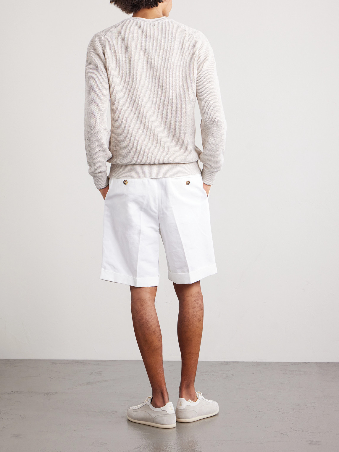 Ribbed Linen And Cotton-Blend Henley Shirt