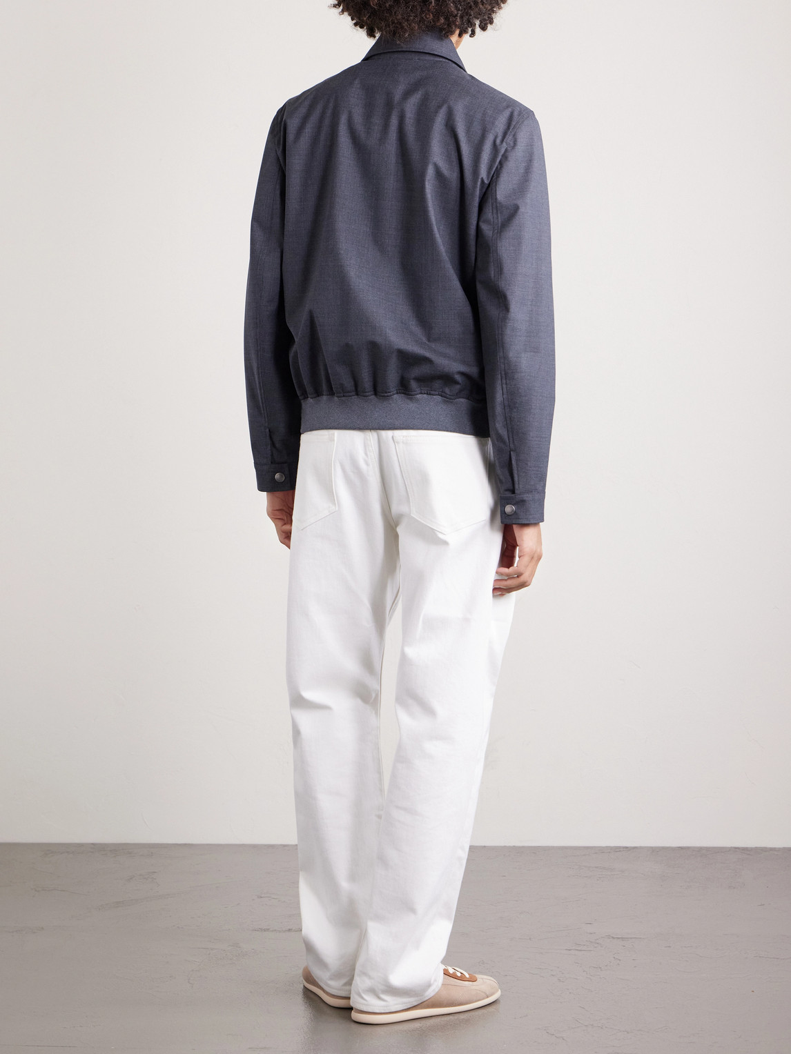 Virgin Wool Blouson Jacket