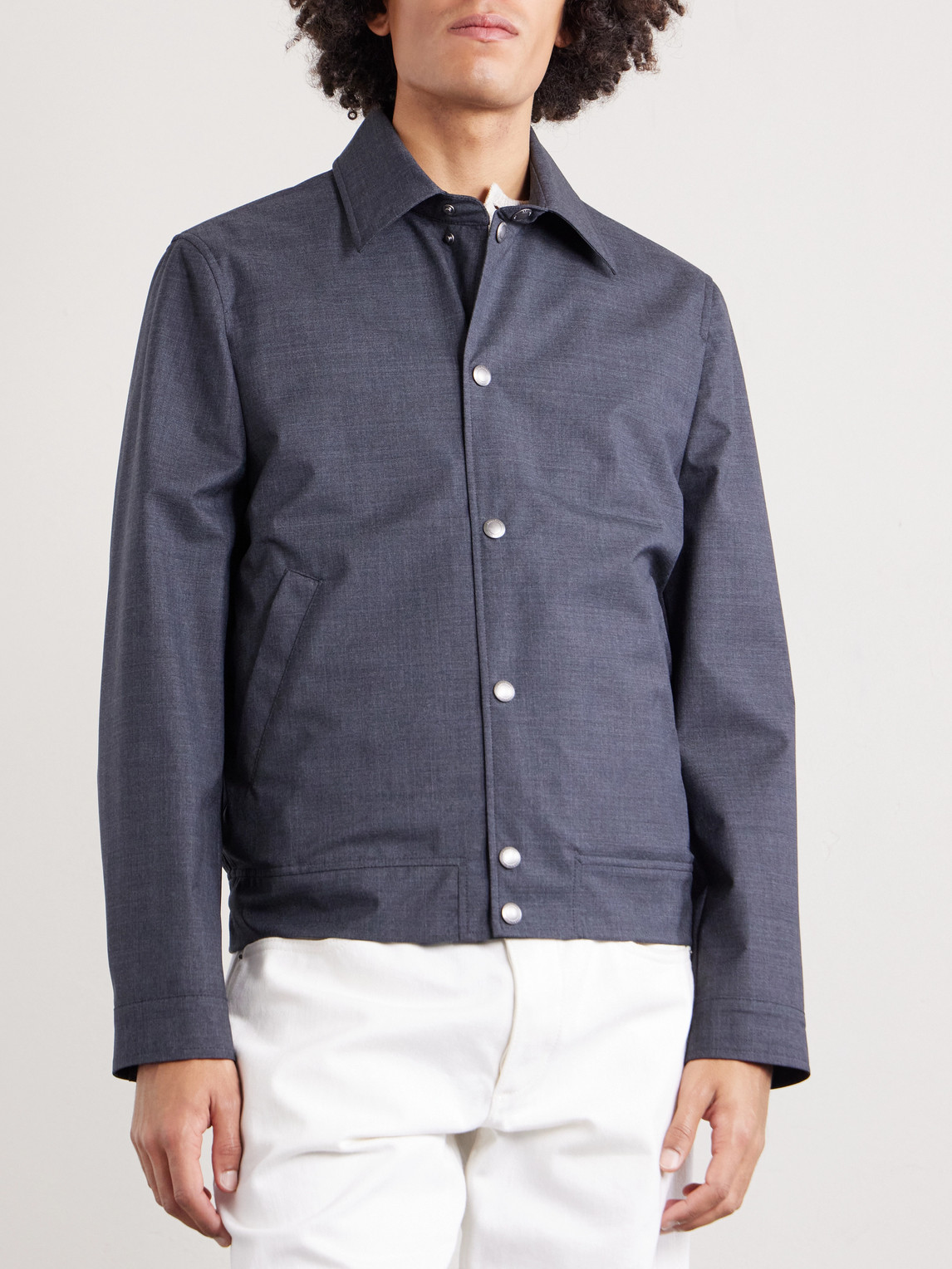 Virgin Wool Blouson Jacket