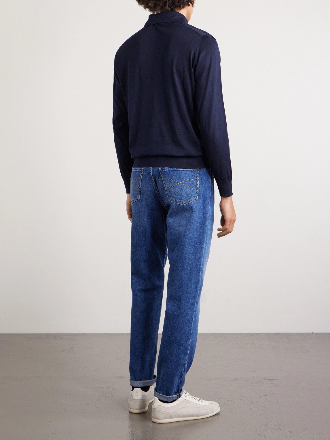 And Cotton-Blend Polo Shirt