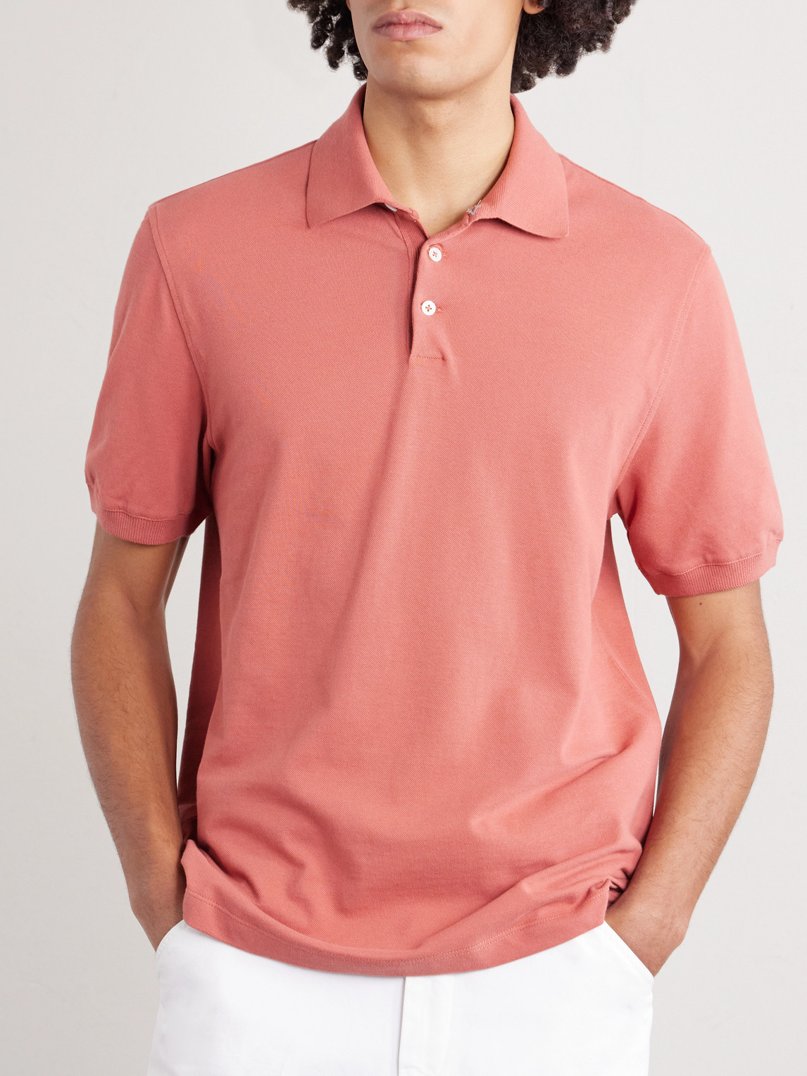 Slim-Fit Cotton-Piqué Polo Shirt