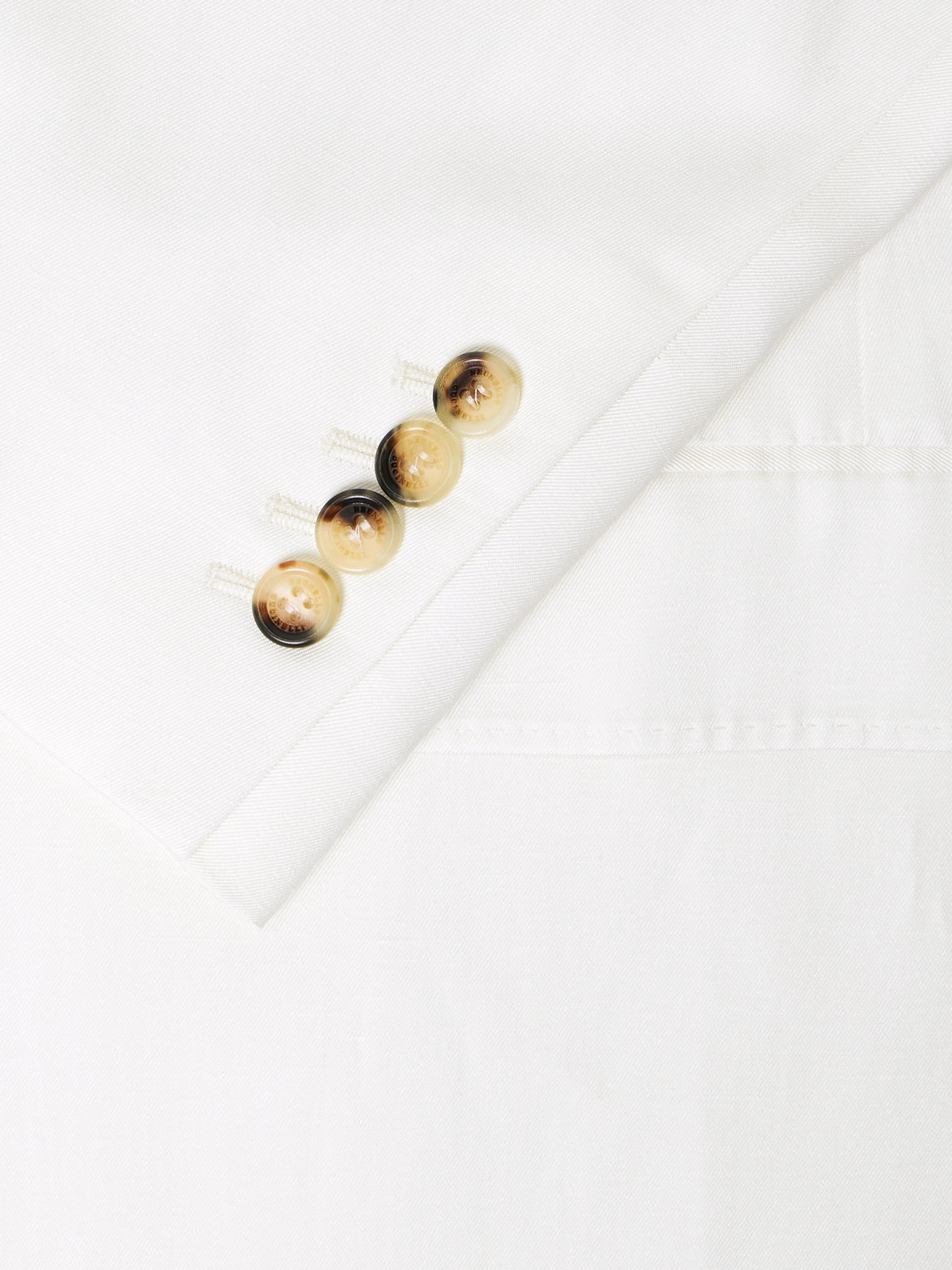 Double-Breasted Silk And Linen-Blend Blazer