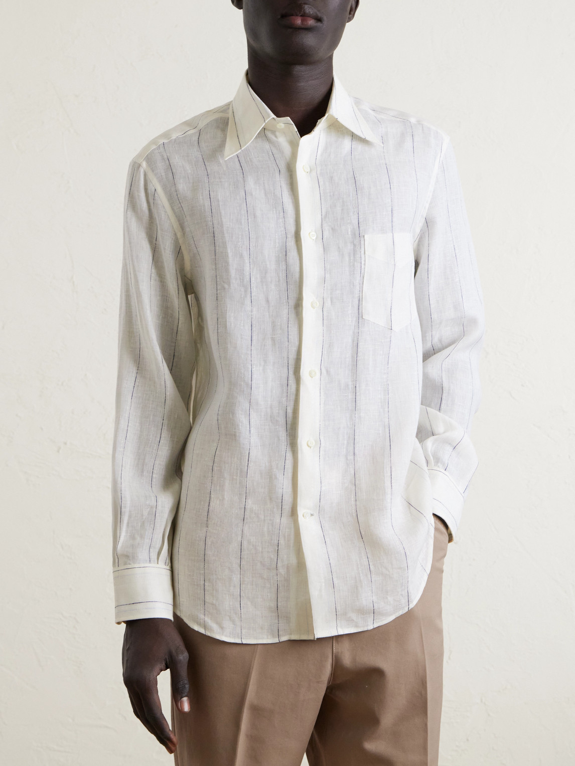 Pinstriped Linen