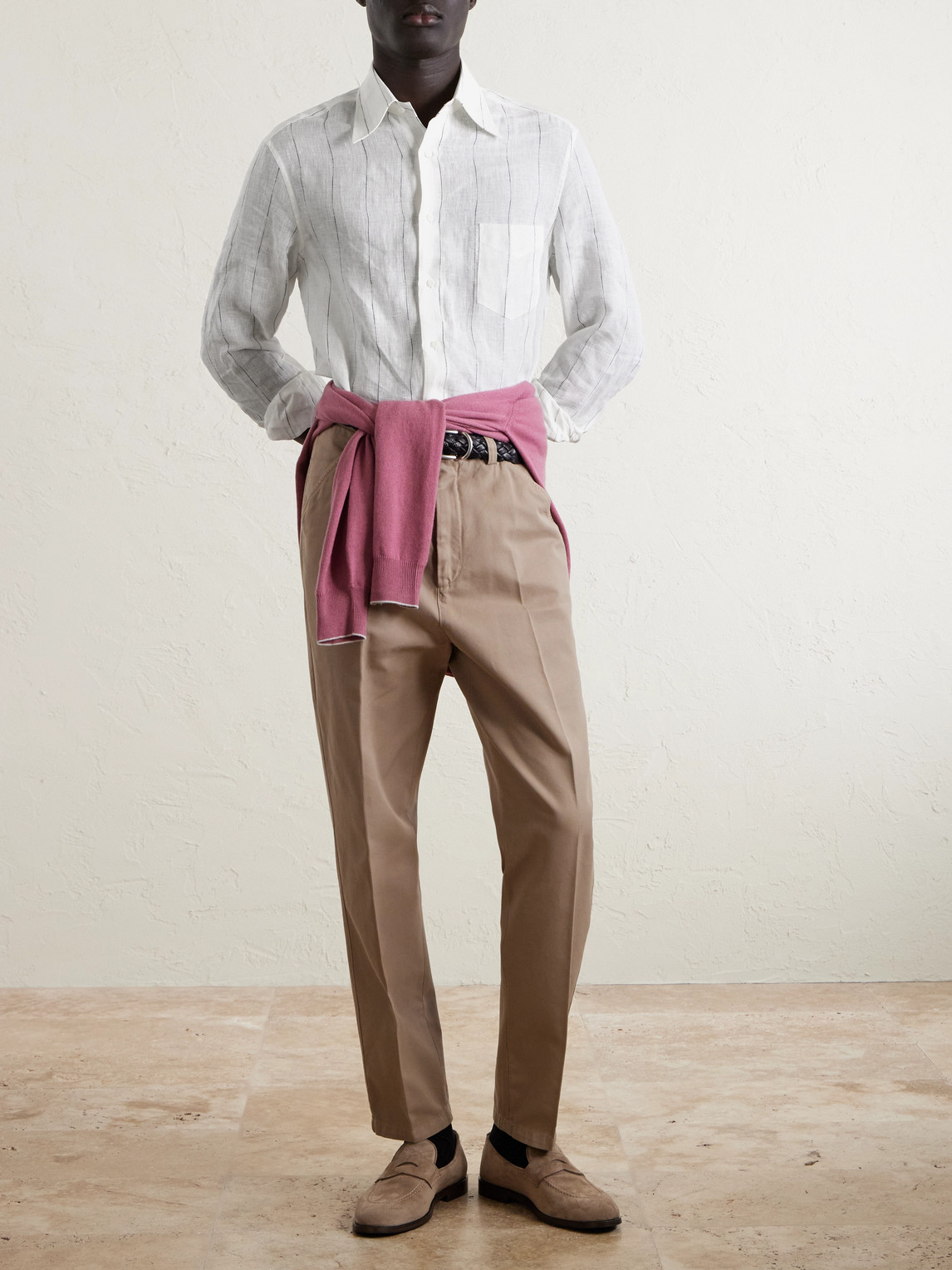 Pinstriped Linen