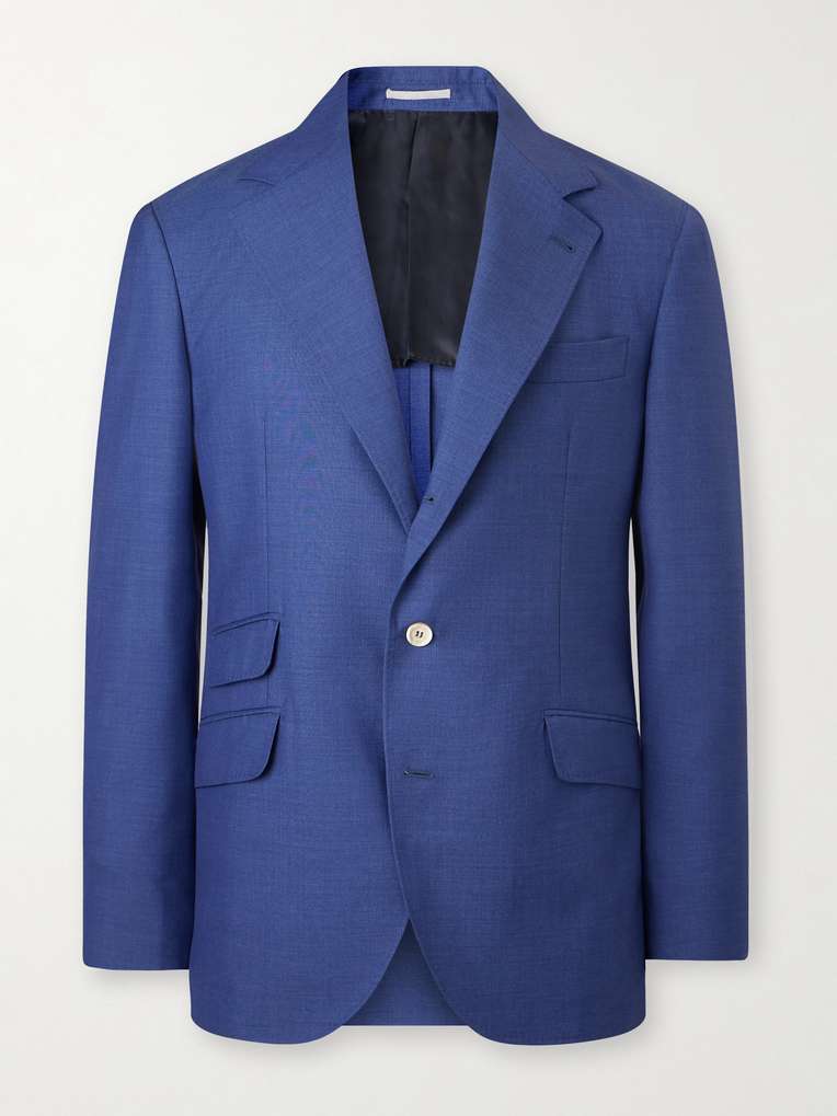 Brunello Cucinelli — Unstructured Virgin Wool Suit Jacket