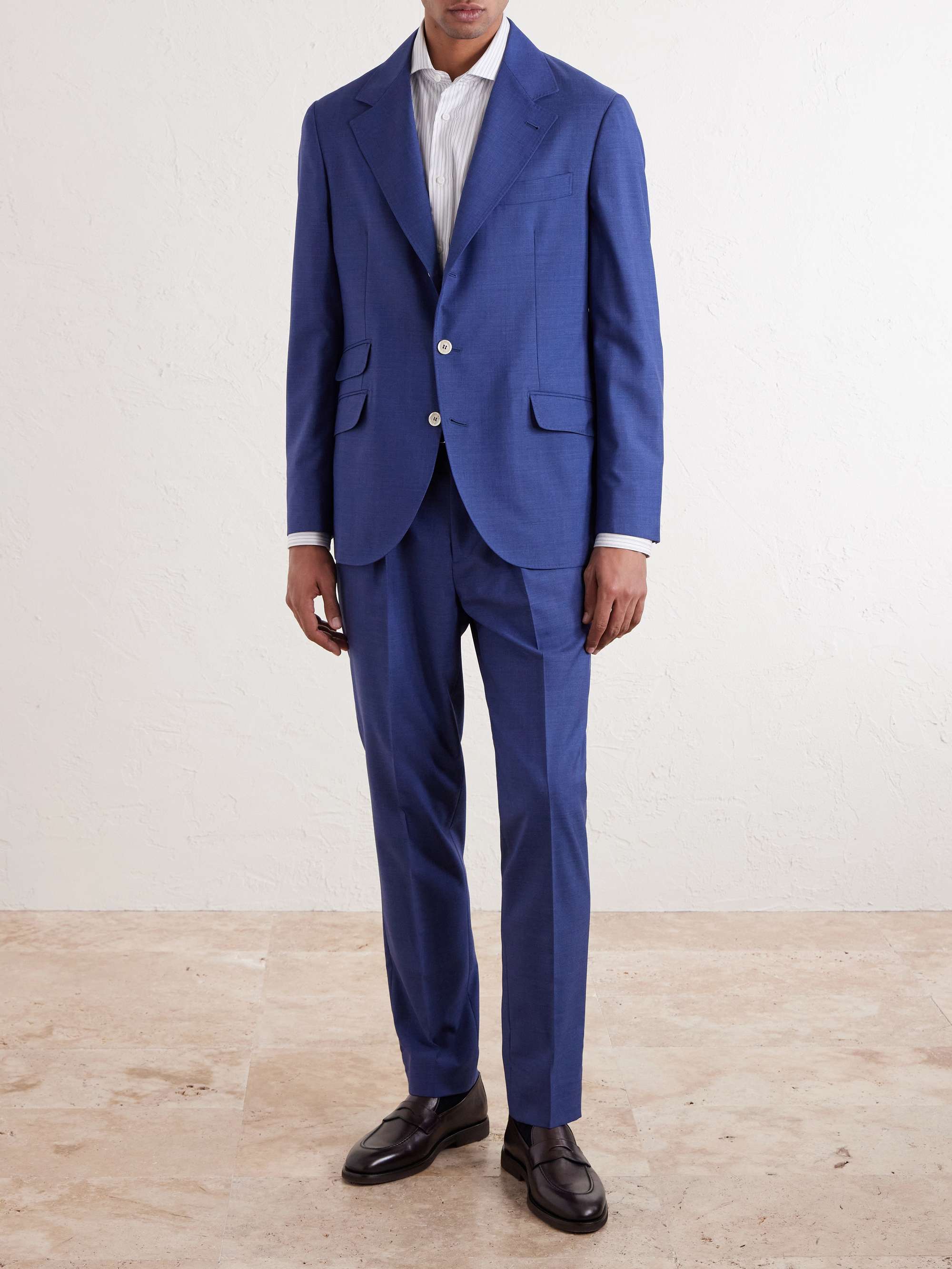 BRUNELLO CUCINELLI Unstructured Virgin Wool Suit Jacket for Men