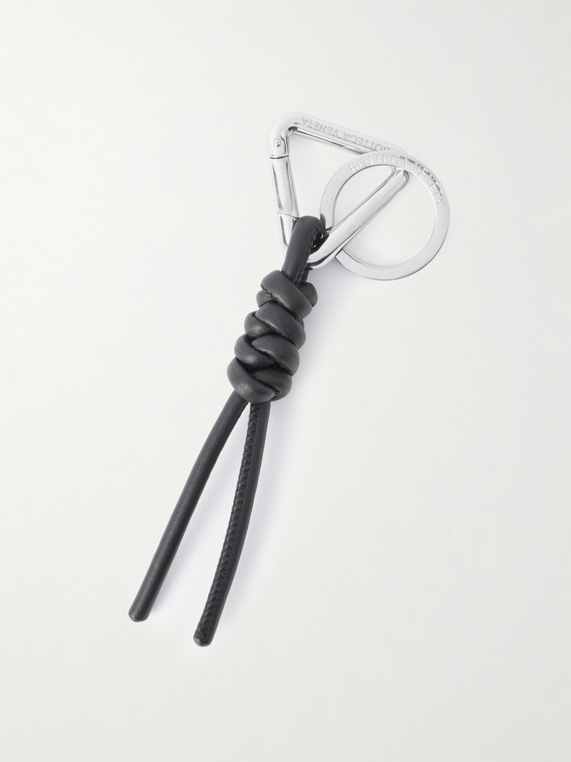Bottega Veneta – Braided Leather and Silver-Tone Keyring
