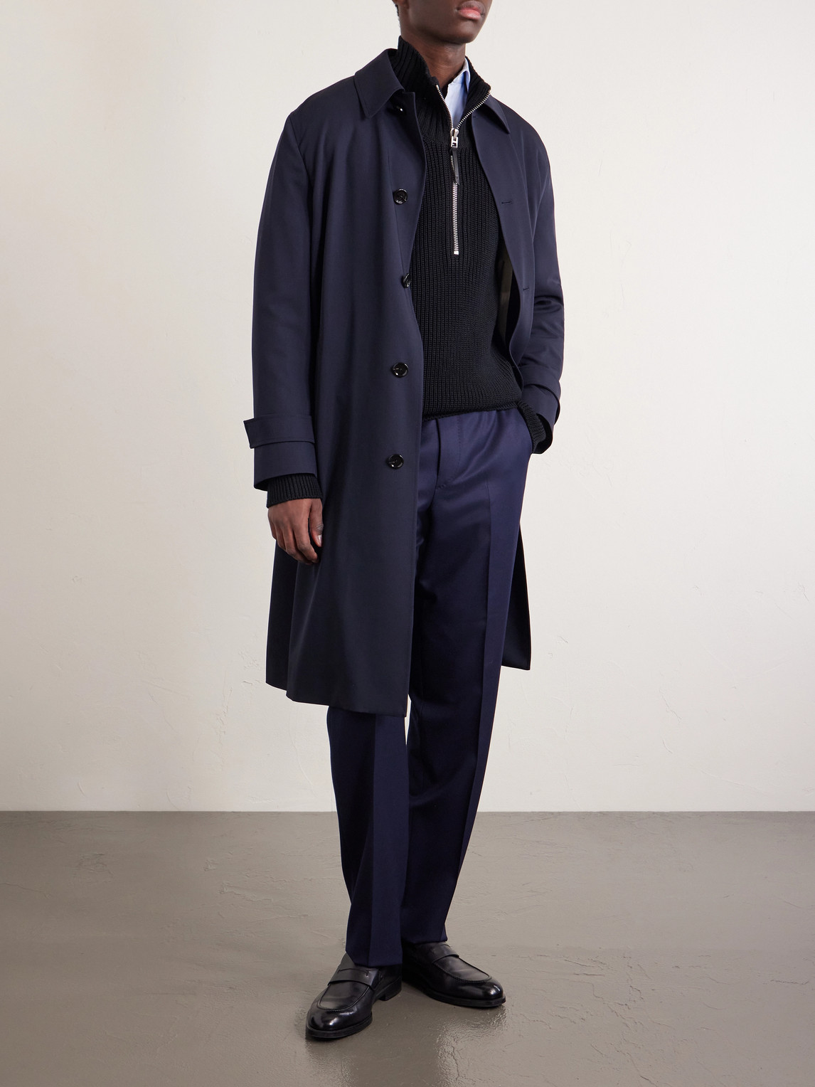 Tapered Wool Trousers