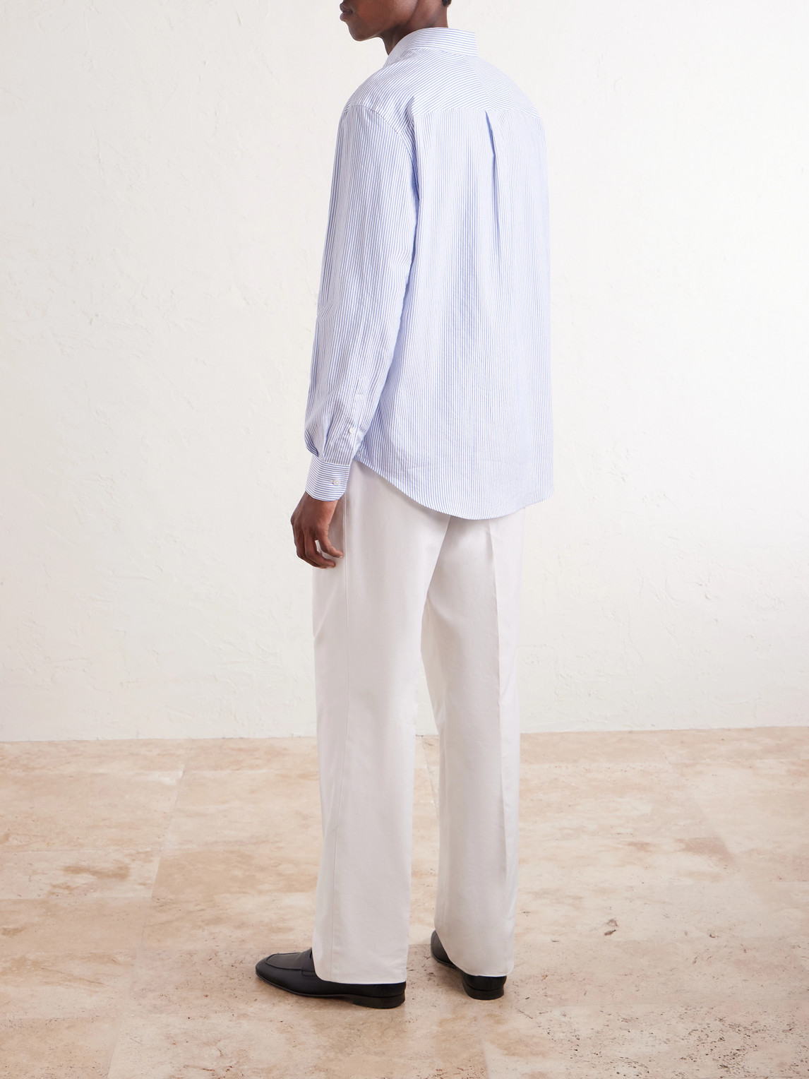 Cotton-Poplin Shirt Striped