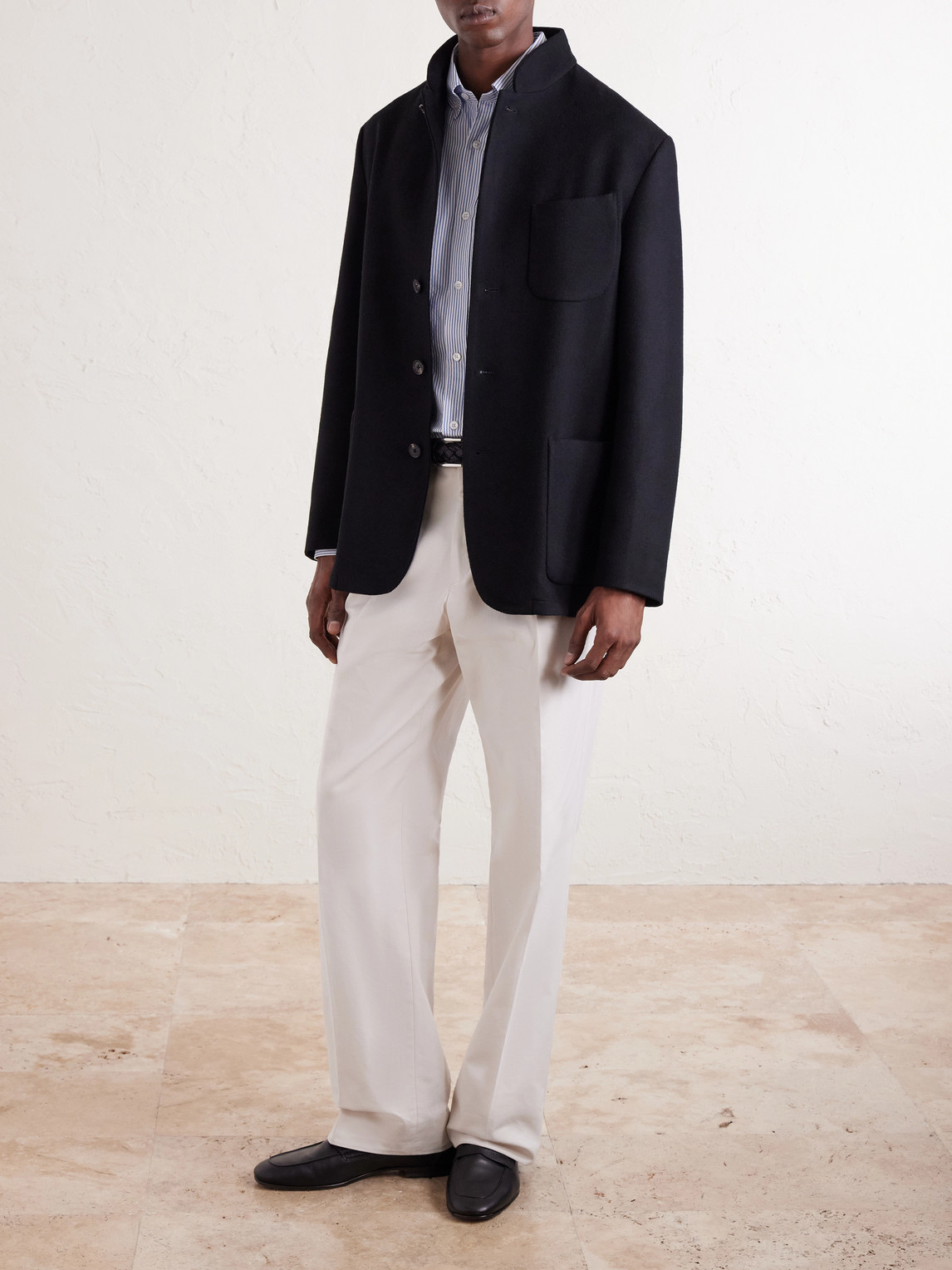 Cotton-Poplin Shirt Striped