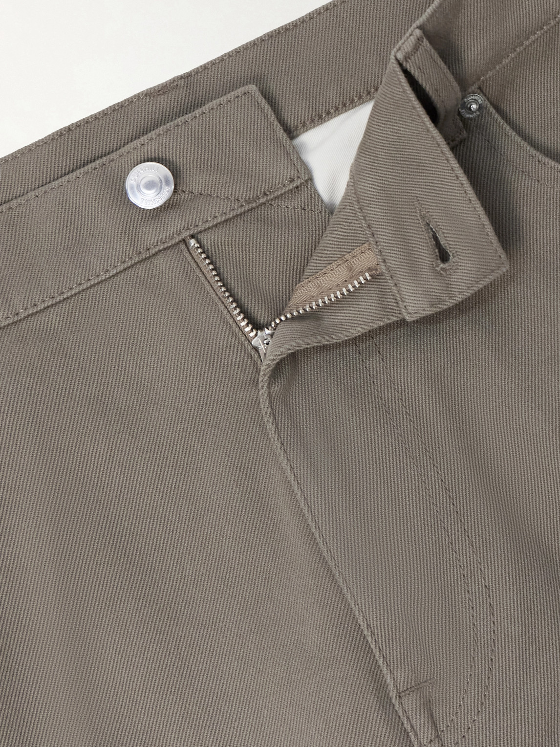 Tapered Cotton-Blend Twill Trousers