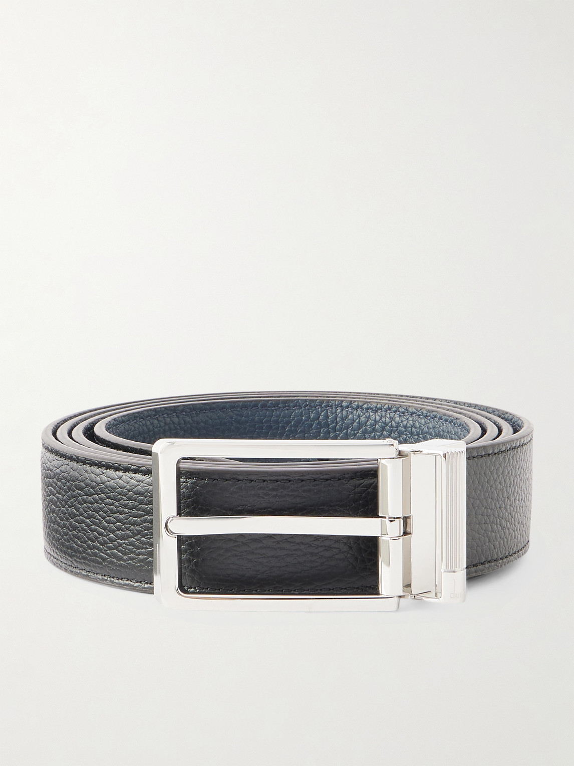 Dunhill 3cm Full-grain Leather Belt In Blue