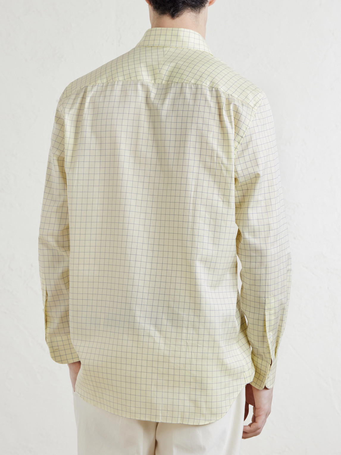  Dunhill - Checked Cotton Shirt - Men - Yellow - Eu 38 