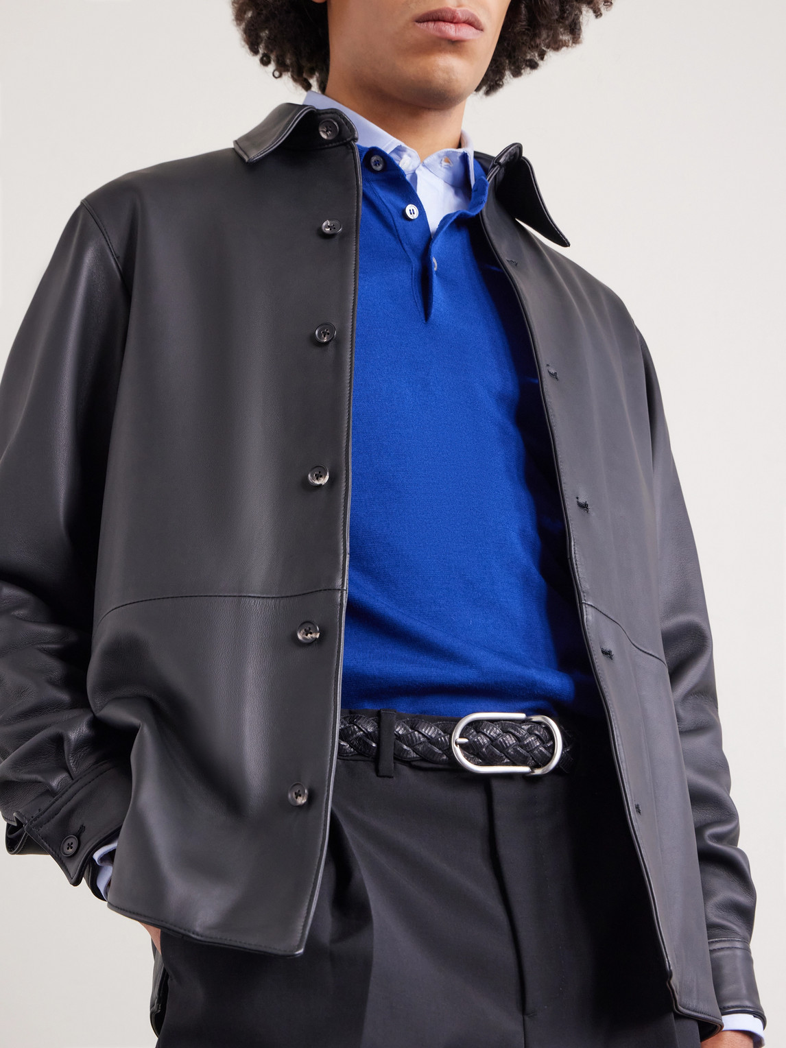 Slim-Fit Cotton And Mulberry Silk-Blend Polo Shirt