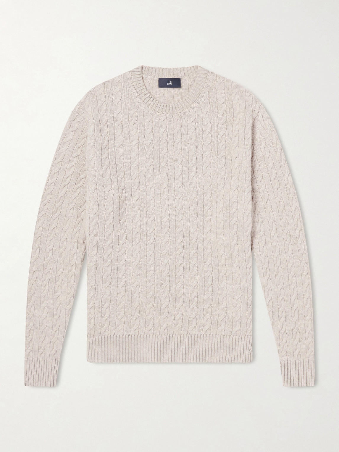 Dunhill – Cable-Knit Cashmere and Linen-Blend Sweater