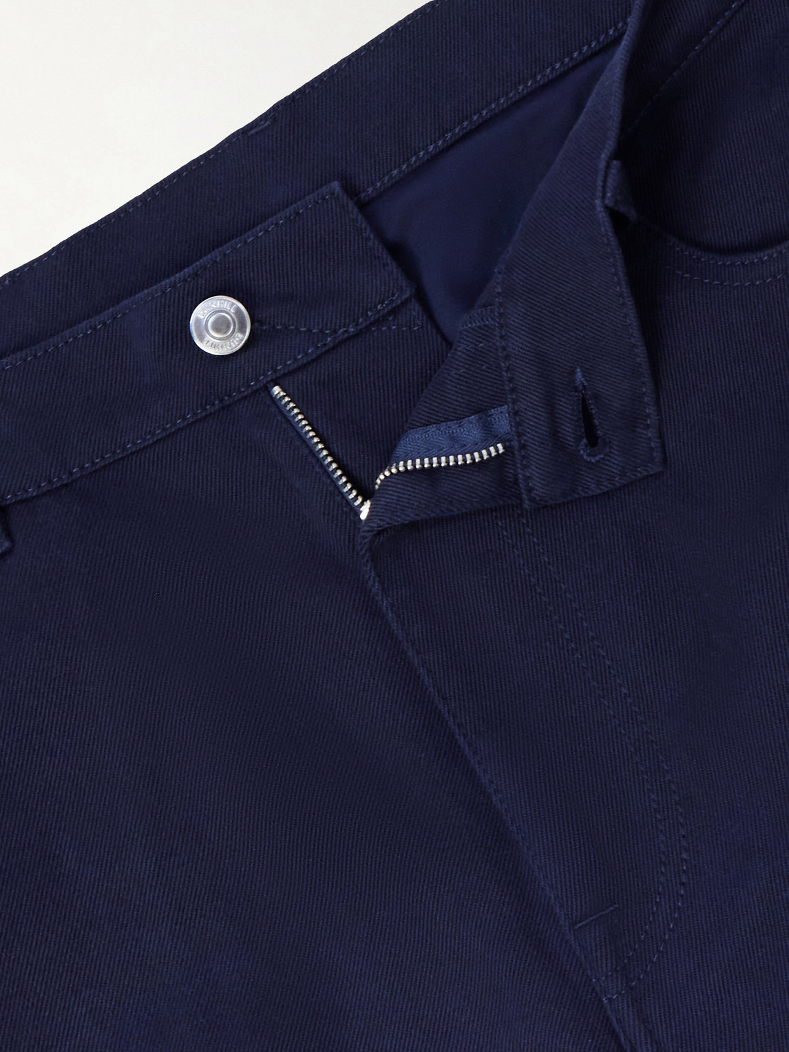 Tapered Cotton-Blend Twill Trousers