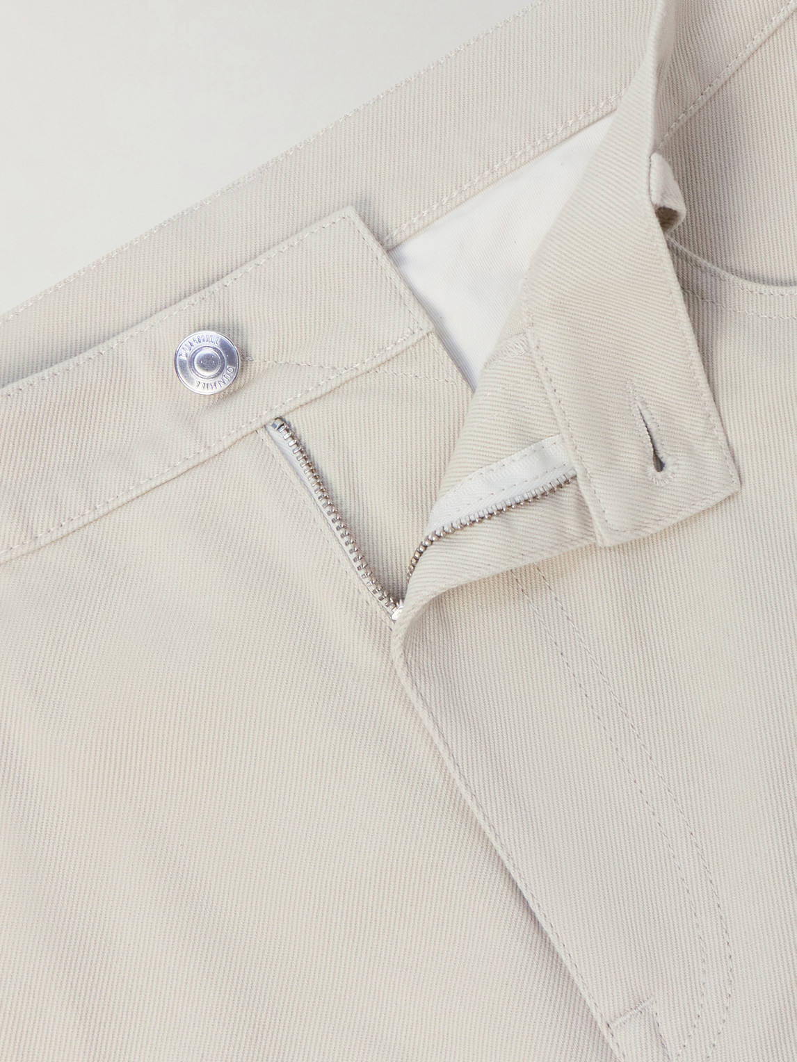 Tapered Cotton-Blend Twill Trousers
