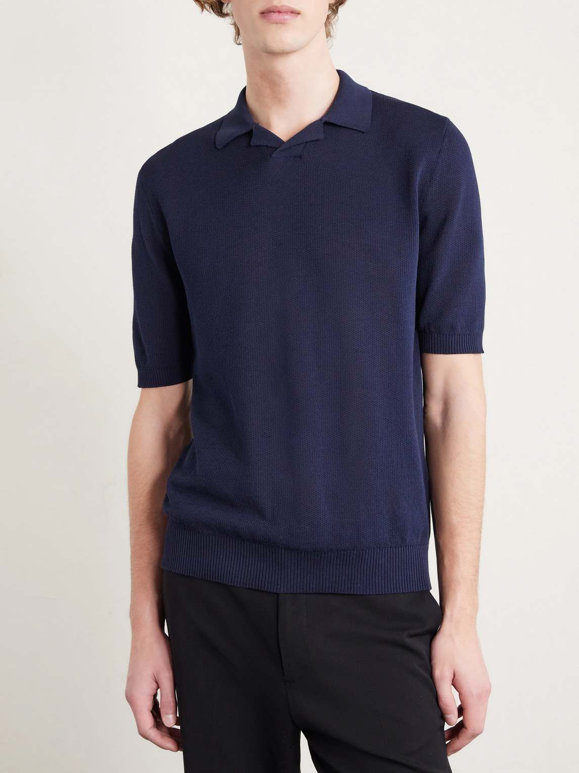  Eleventy - Cotton Polo Shirt - Men - Blue - Xs 