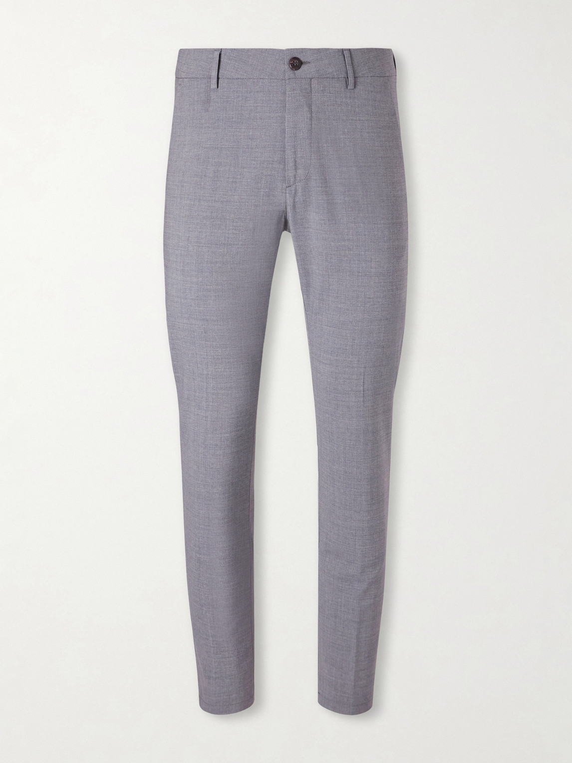 Eleventy – Slim-Fit Tapered Stretch-Wool Flannel Trousers