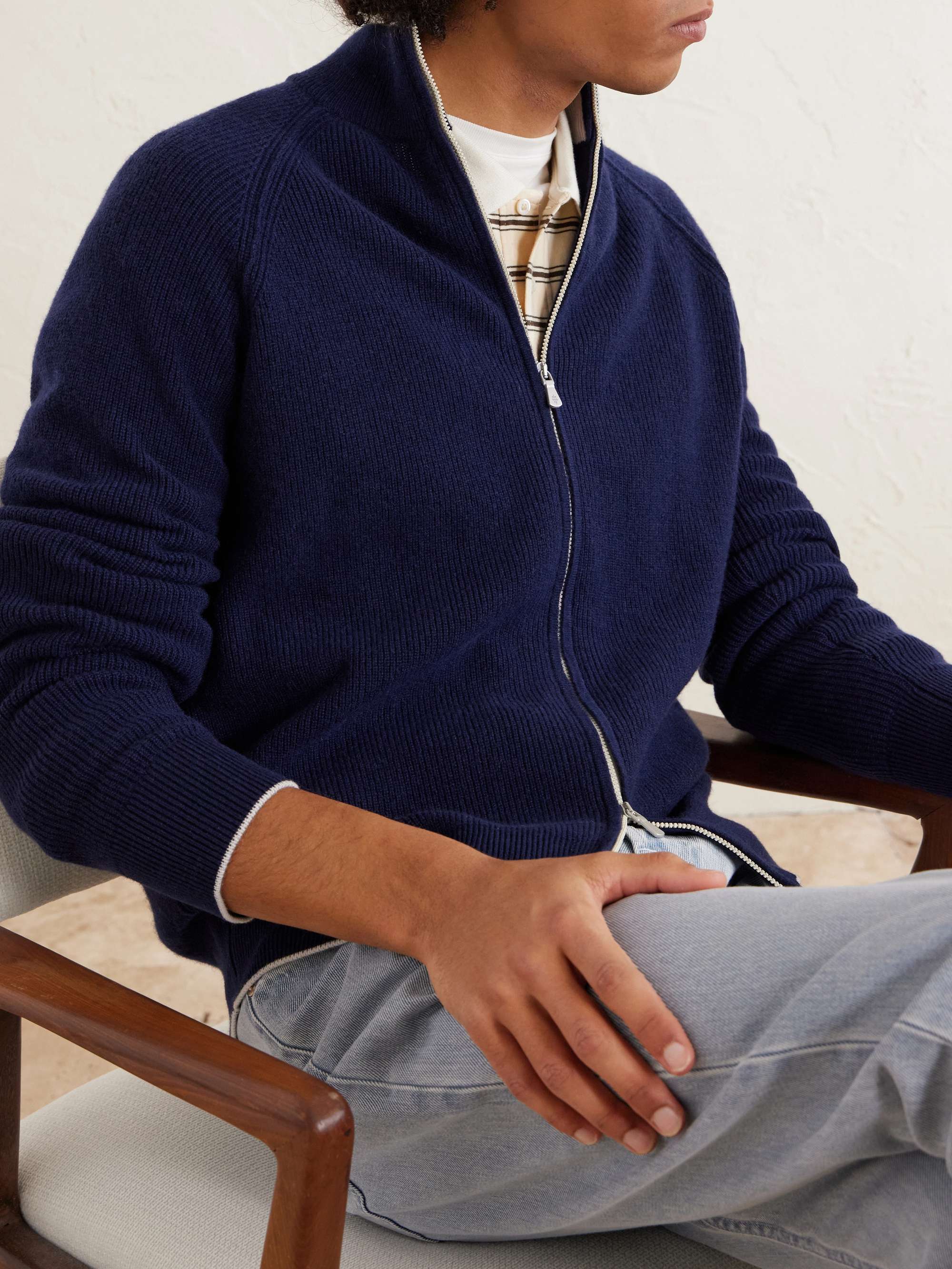 ELEVENTY Cashmere Zip-Up Sweater for Men | MR PORTER
