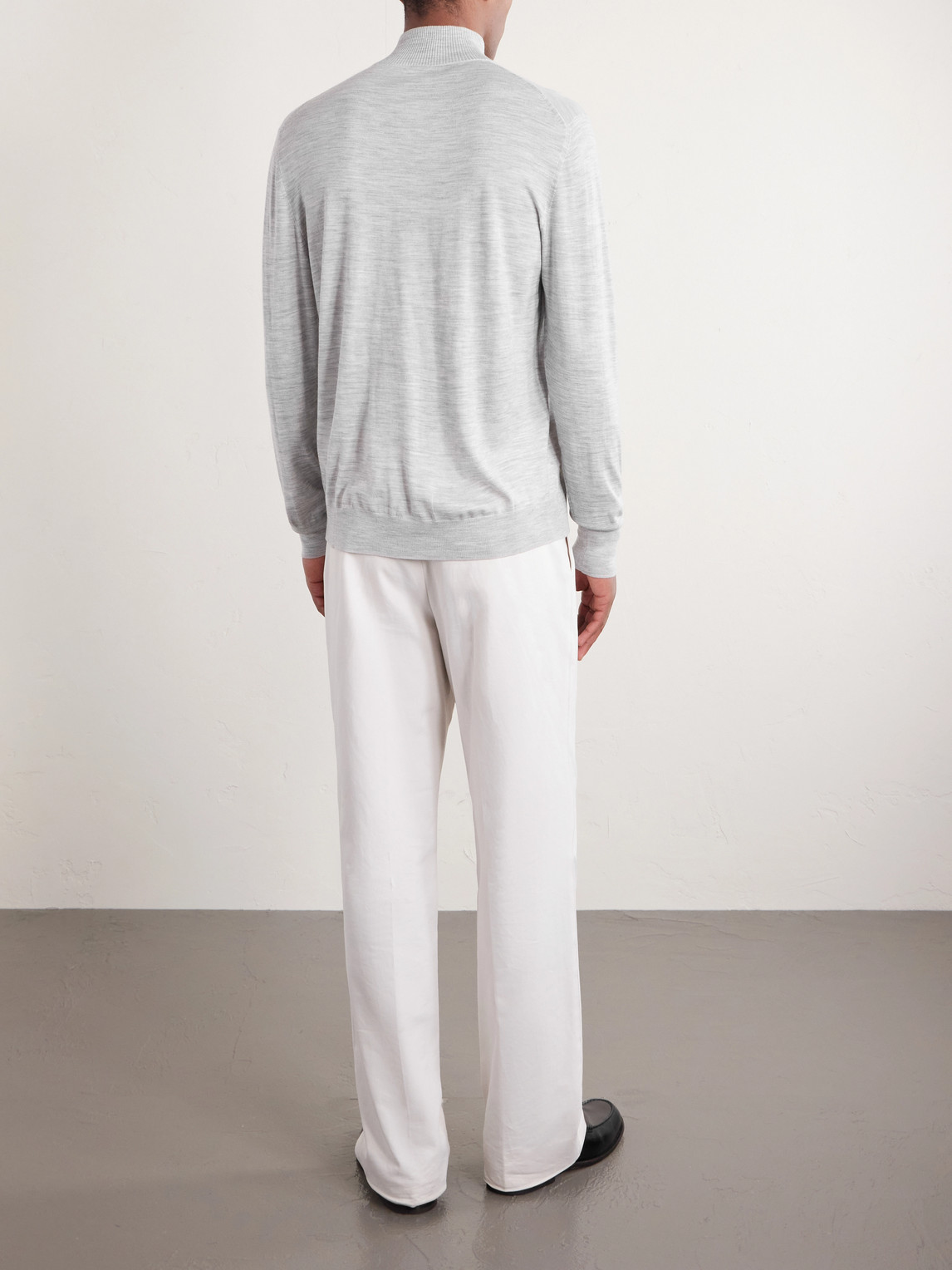  Eleventy - Wool Half-zip Sweater - Men - Gray - S 