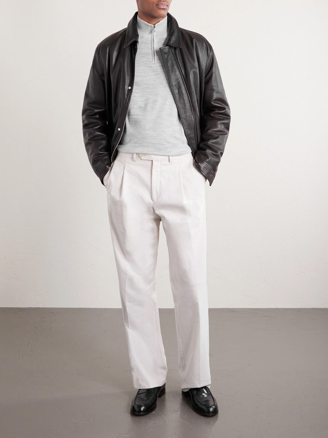 Wool Half-Zip Sweater