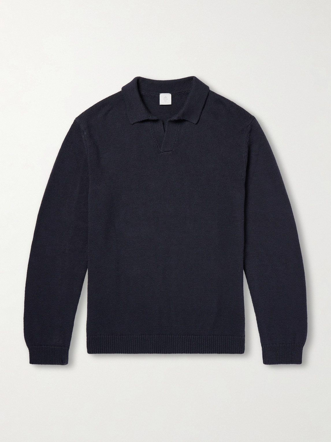 ELEVENTY Cotton and Silk-Blend Polo Sweater - Men