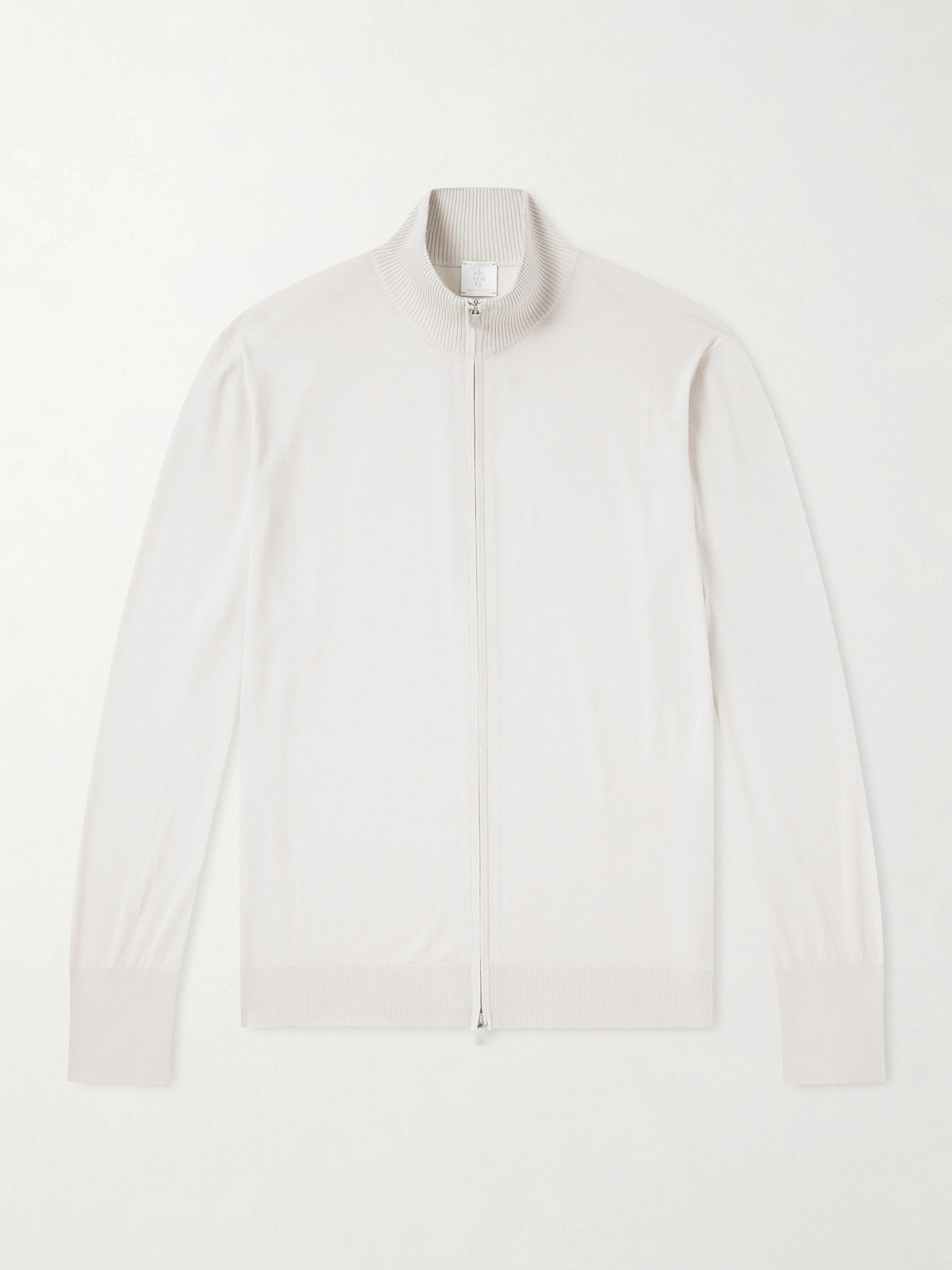 Eleventy Wool Zip-up Cardigan In Gray