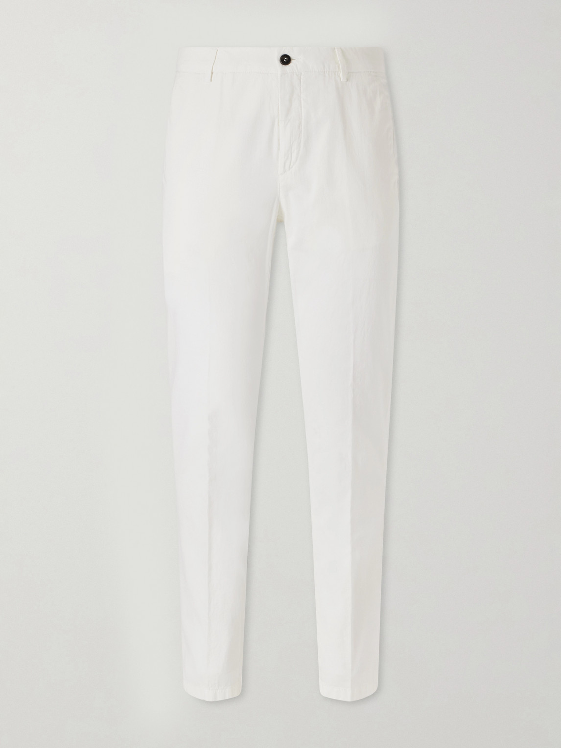 ELEVENTY Straight-Leg Stretch-Cotton and Silk-Blend Trousers - Men