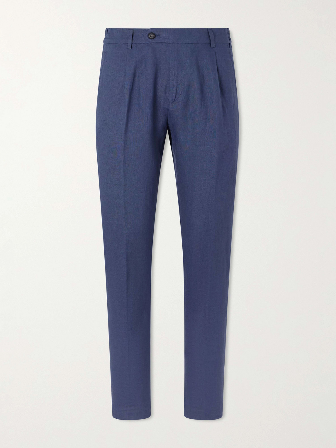 ELEVENTY Flat Front Chino Linen Trousers UK/US 32